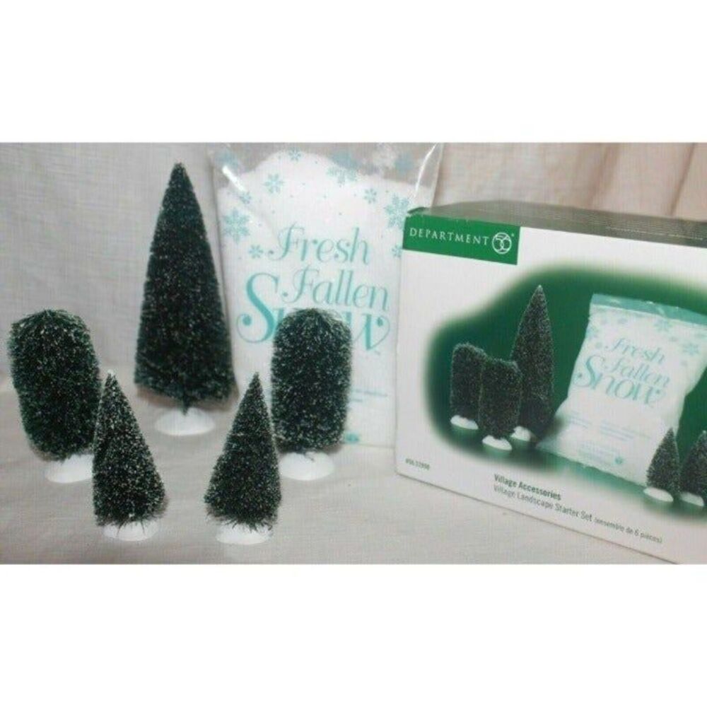Dept. 56 Village Accessories Village Landscape Starter Set of 6